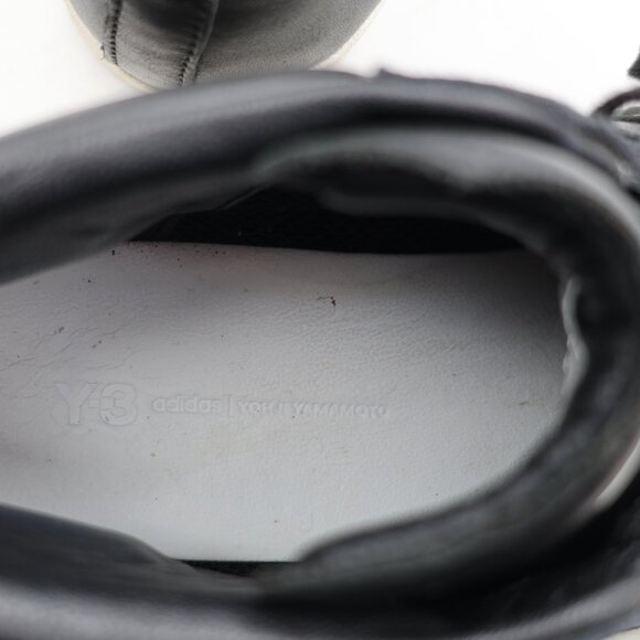 Adidas Y-3 Pro Model Men's Size 7.5 Black Leather Casual Athletic Sneakers - Picture 10 of 10